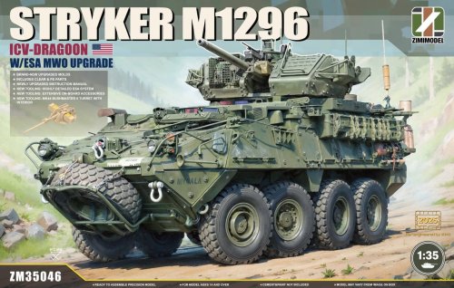 Przejdź do produktu Zimi Model 35046 - 1:35 Stryker M1296 ICV-Dragoon w/ ESA MWO Upgrade