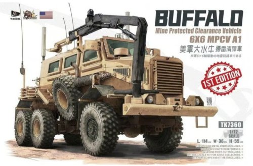 Przejdź do produktu T-Model TK7360-1 - 1:72 U.S. Buffalo MPCV A1 Mine Protected Clearance Vehicle 6X6 1st Edition