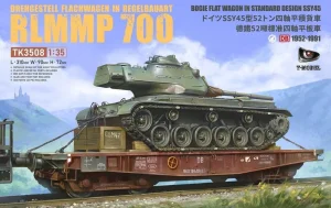 T-Model TK3508-SP - 1:35 Drehgestell Flachwagen in Regelbauart RLMMP 700 w/ PE Parts