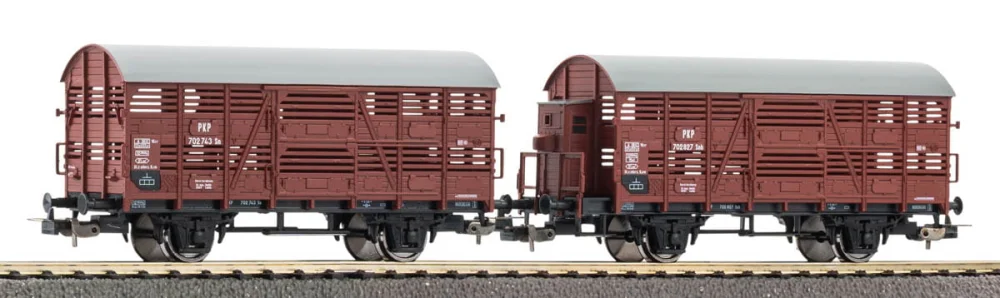 Piko 28346 H0 - Zestaw 2 wagonów towarowych PKP