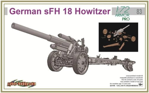 Przejdź do produktu Dragon 7675 - 1:72 German sFH 18 Howitzer