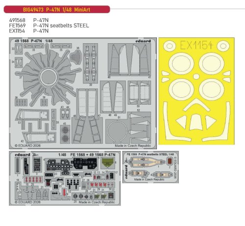 Przejdź do produktu Eduard BIG49473 - 1:48 P-47N