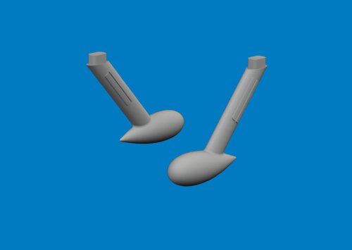Przejdź do produktu Eduard 624013 - 1:24 Bf 109G balance weights Print 3D