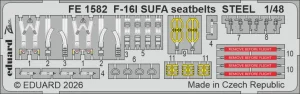 Eduard FE1582 - 1:48 F-16I SUFA seatbelts - Steel
