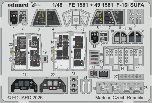Przejdź do produktu Eduard FE1581 - 1:48 F-16I Sufa