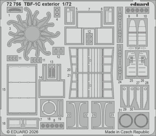 Przejdź do produktu Eduard 72756 - 1:72 TBF-1C exterior