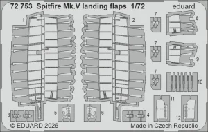 Eduard 72753 - 1:72 Spitfire Mk.V landing flaps