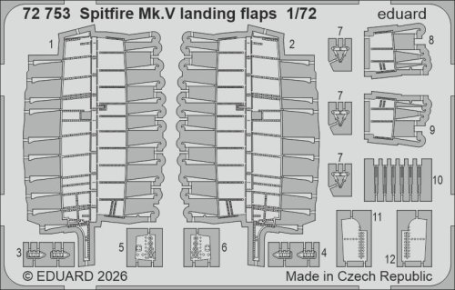 Przejdź do produktu Eduard 72753 - 1:72 Spitfire Mk.V landing flaps