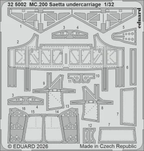 Eduard 325002 - 1:32 MC.200 Saetta undercarriage
