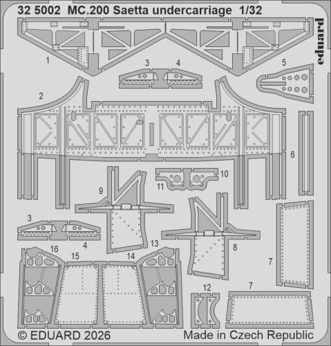 Przejdź do produktu Eduard 325002 - 1:32 MC.200 Saetta undercarriage