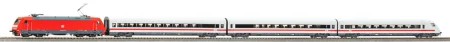 Piko 58152 H0 - Zestaw z lokomotywą elektryczną BR 101 Metropolitan , 2 wagonami osobowymi i wagonem sterowniczym, DB AG, ep.VI