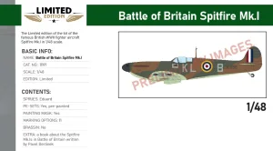 Przedsprzedaż - Eduard 11197 - 1:48 Battle of Britain Spitfire Mk.I - Limited Edition