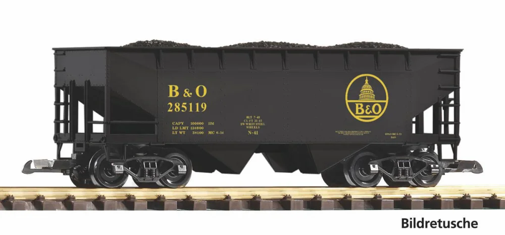 Piko 38988 G - Wagon towarowy samowyładowczy B&O z ładunkiem węgla