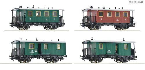 Przejdź do produktu Roco 6200190 H0 - Zestaw 4 wagonów osobowych kkStB, ep.I