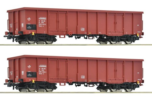 Przejdź do produktu Roco 6600171 H0 - Zestaw 2 wagonów węglarek typu Eaos, PKP, ep.IV