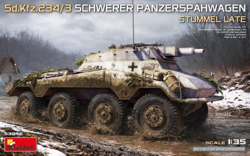 Przejdź do produktu Miniart 53046 - 1:35 Sd.Kfz.234/3 Schwerer Panzerspahwagen Stummel Late