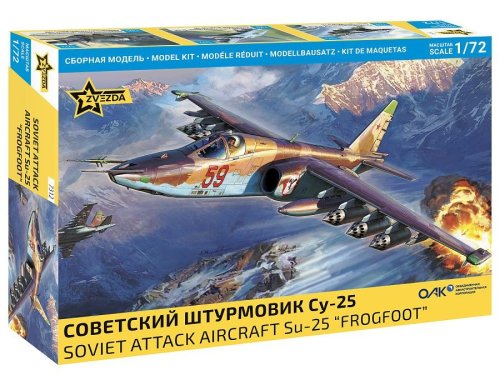 Przejdź do produktu Zvezda 7312 - 1:72 Soviet Attack Aircraft Su-25 Frogfoot