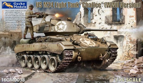 Przejdź do produktu Przedsprzedaż - Gecko Models 16GM0038 - 1:16 US M24 Light Tank Chaffee WWII Version
