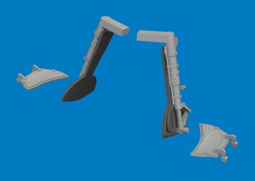 Przejdź do produktu Eduard 672458 - 1:72 Bf 109K-4 undercarriage legs Print 3D