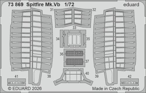 Przejdź do produktu Eduard 73869 - 1:72 Spitfire Mk.Vb