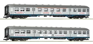 Roco 6200206 H0 - Zestaw 2 wagonów osobowych 1/2kl. Silberling, DB, ep.IV