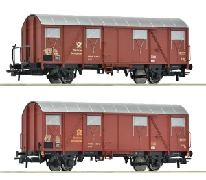 Roco 6600248 H0 - Zestaw 2 wagonów pocztowych typu 2s-t/11, DBP, ep.IV
