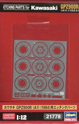 Przejdź do produktu Hasegawa 21778 - 1:12 Kawasaki GPZ900R A1 Etching Parts