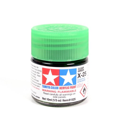 Przejdź do produktu TAMIYA 81525 X-25 - Farba akrylowa Clear Green 10 ml