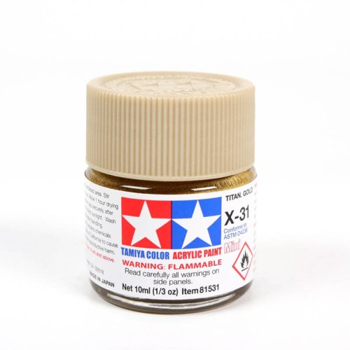 Przejdź do produktu TAMIYA 81531 X-31 - Farba akrylowa Titanium Gold 10 ml