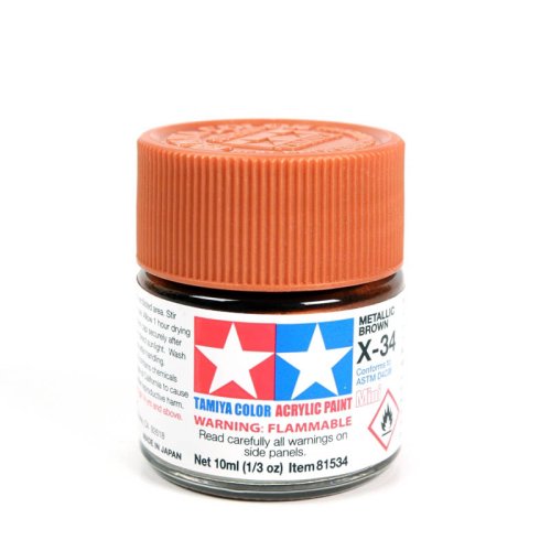 Przejdź do produktu TAMIYA 81534 X-34 - Farba akrylowa Metallic Brown 10 ml