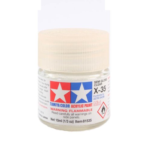 Przejdź do produktu TAMIYA 81535 X-35 - Farba akrylowa Semi Gloss Clear 10 ml