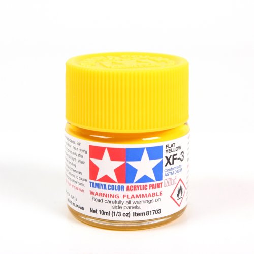Przejdź do produktu TAMIYA 81703 XF-3 - Farba akrylowa Flat Yellow 10 ml