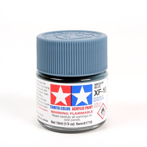Przejdź do produktu TAMIYA 81718 XF-18 - Farba akrylowa Medium Blue 10 ml