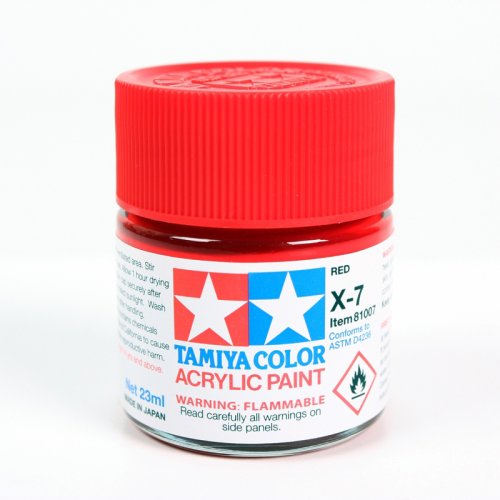 Przejdź do produktu TAMIYA 81007 X-7 - Farba akrylowa Red 23 ml