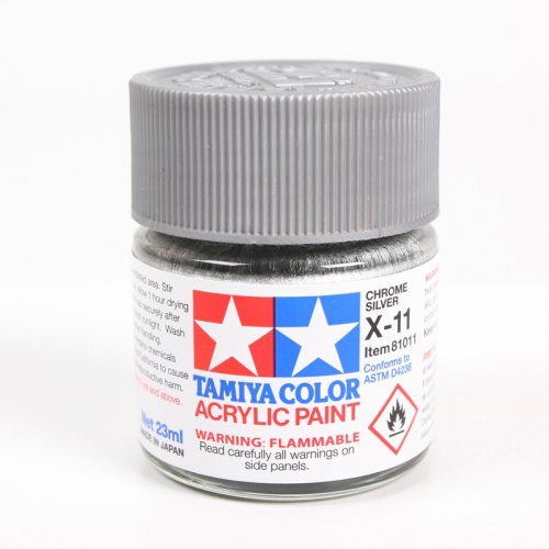 Przejdź do produktu TAMIYA 81011 X-11 - Farba akrylowa Chrome Silver 23 ml