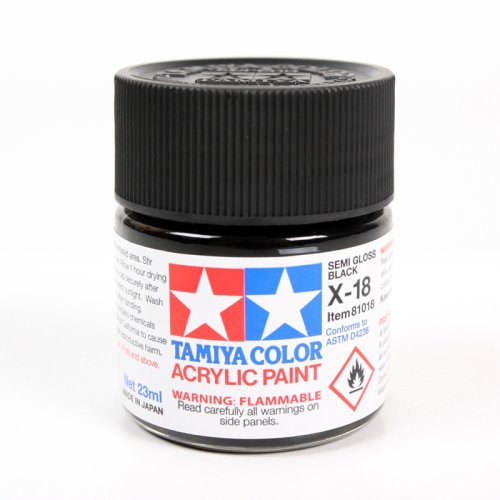 Przejdź do produktu TAMIYA 81018 X-18 - Farba akrylowa Semi Gloss Black 23 ml