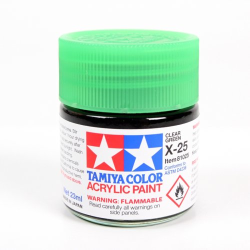 Przejdź do produktu TAMIYA 81025 X-25 - Farba akrylowa Clear Green 23 ml