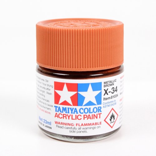 Przejdź do produktu TAMIYA 81034 X-34 - Farba akrylowa Metallic Brown 23 ml