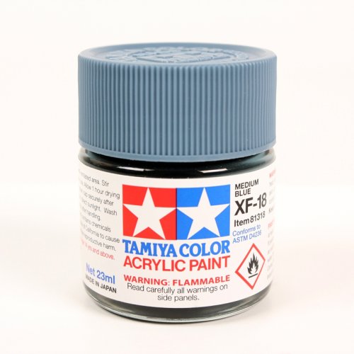 Przejdź do produktu TAMIYA 81318 XF-18 - Farba akrylowa Medium Blue 23 ml