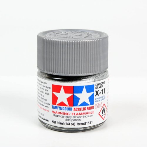 Przejdź do produktu TAMIYA 81511 X-11 - Farba akrylowa Chrome Silver 10 ml