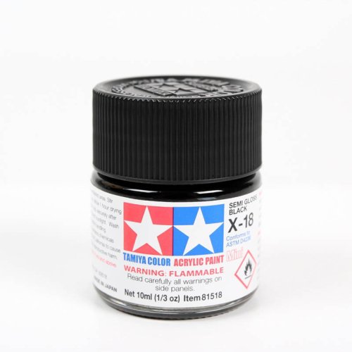 Przejdź do produktu TAMIYA 81518 X-18 - Farba akrylowa Semi Gloss Black 10 ml