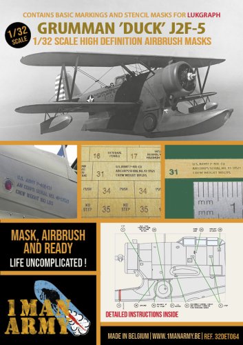 Przejdź do produktu 1 Man Army 32DET064 - 1:32 Grumman Duck J2F-5 - Lukgraph
