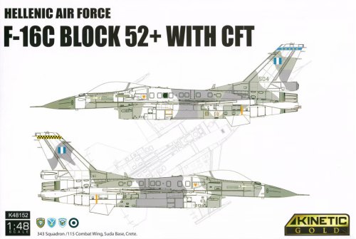 Przejdź do produktu Przedsprzedaż - Kinetic 48152 - 1:48 Hellenic Air Force F-16C Block 52+ with CFT