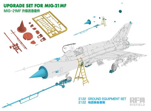 Przejdź do produktu Przedsprzedaż - Rye Field Model 2122 - 1:48 MiG-21MF Ground Equipment detail set 3D print