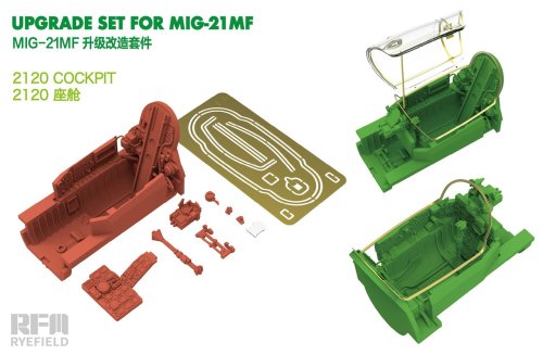Przejdź do produktu Przedsprzedaż - Rye Field Model 2120 - 1:48 MiG-21MF MiG-21MF Cockpit detail set 3D print