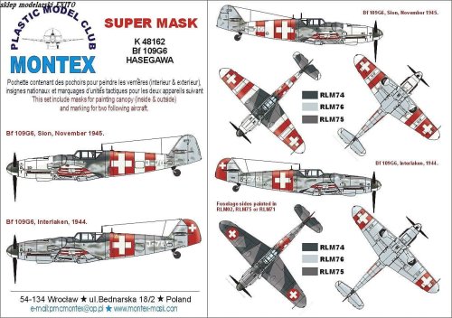 Przejdź do produktu MONTEX K48162 - 1:48 Bf-109 G-6 Switzerland