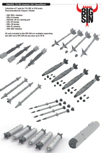 Przejdź do produktu Eduard SIN648154 - 1:48 F/A-18C armament