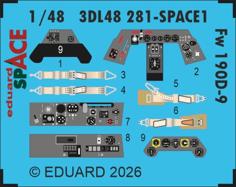 Przejdź do produktu Eduard 3DL48281 - 1:48 Fw 190D-9 Space 3D Decals