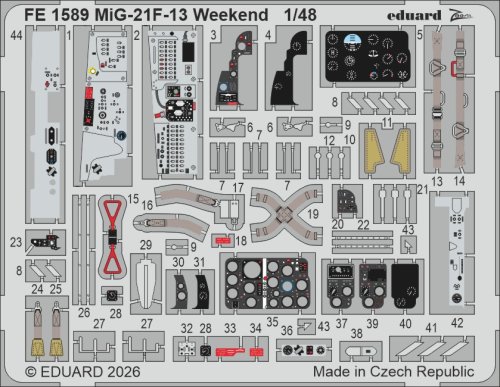 Przejdź do produktu Eduard FE1589 - 1:48 MiG-21F-13 Weekend