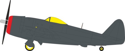 Przejdź do produktu Eduard EX1181 - 1:48 P-47M Tface